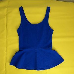 Express Fitted and Flirty bodycon tank, Blue, Size XS